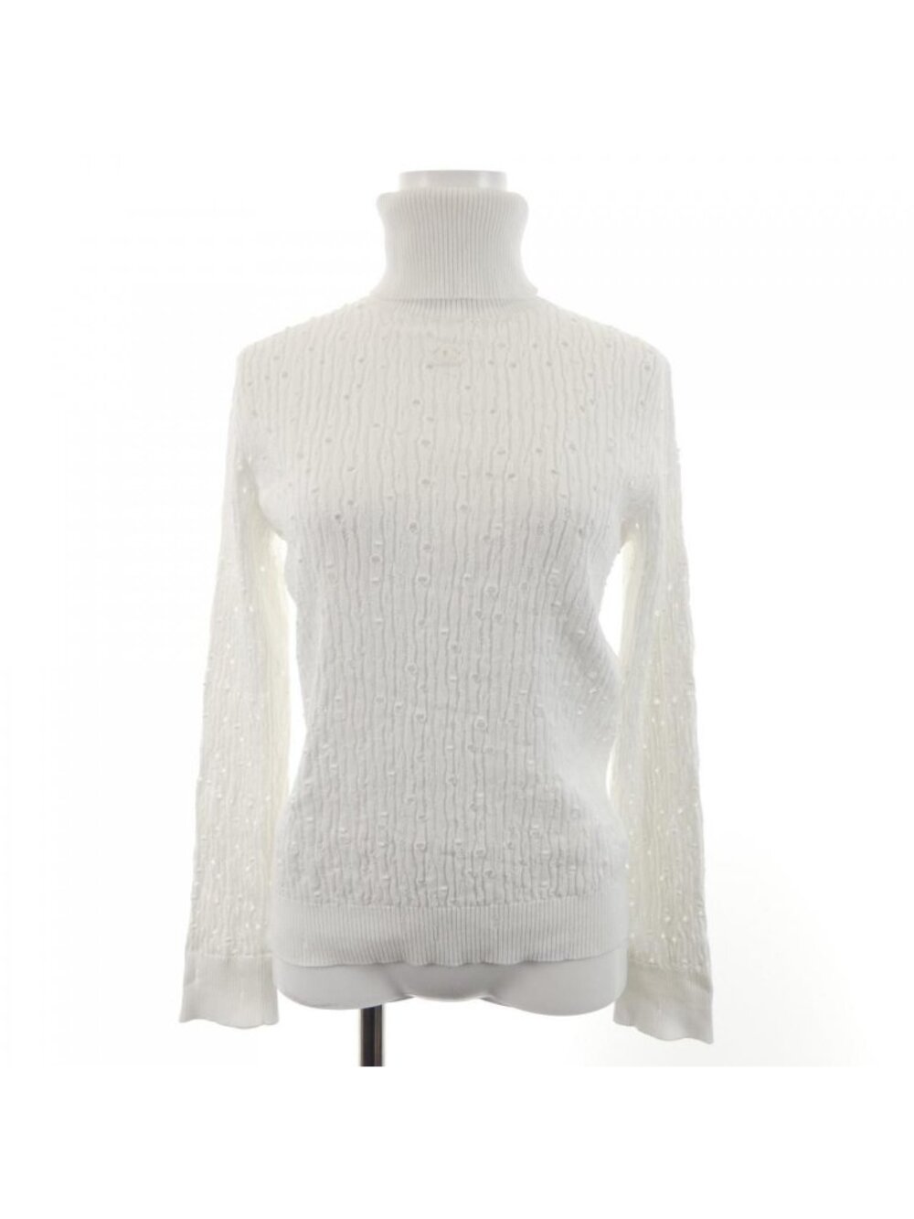 Chanel Knit Sweater White